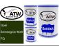 Preview: Opel, Bronzegrün Matt, FQ: 500ml Lackdose + 500ml Klarlack + 250ml Härter - Set, von ATW Autoteile West.